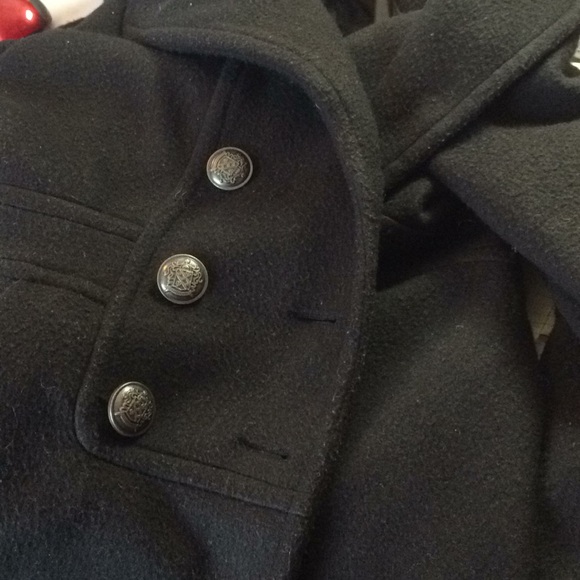 🗻🏹A’gaci Black Button down Coat! Sz L - Picture 6 of 7